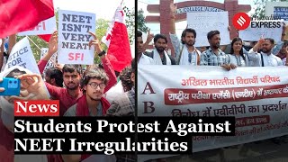 NEET 2024 Nationwide Protests Demand CBI Probe Into NEETUG Exam Irregularities [upl. by Bear72]