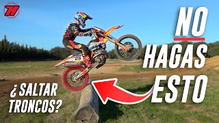 Cómo saltar obstáculos en moto ENDURO 🪵 ¡Técnicas enduro LIKE A PRO🔥 [upl. by Imojean]