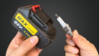 Put the Spark Plug in the Battery and enjoy Even 50 year olds should know [upl. by Ecirtap]