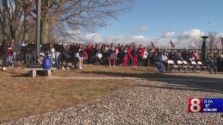 Middle school students honor veterans at the Iwo Jima Memorial Veterans Day ceremony [upl. by Eirbua849]