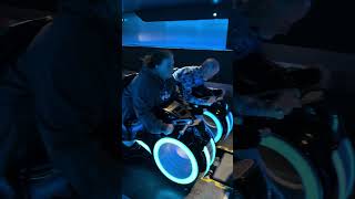 TRON RIDE SYSTEM UP CLOSE  DISNEY WORLD RESORT ORLANDO [upl. by Bergmann259]