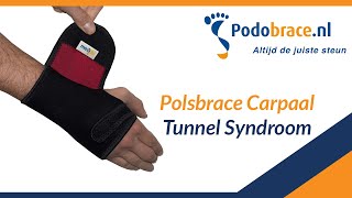 Polsbrace Carpaal Tunnel Syndroom  Tutorial [upl. by Enneyehc]