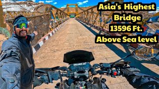 CHICHAM BRIDGE  EP08  KAZA TO CHCHAM BRIDGE  INDORE TO SPITI  SOLO RIDE [upl. by Antipus]