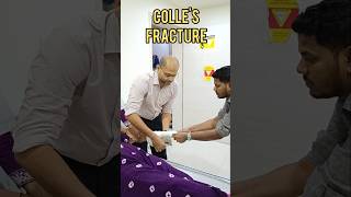 Colles fracture plaster fracture plaster ortho shorts कांडे के फ्रैक्चर में प्लास्टर [upl. by Ethelred]