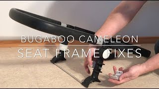 A Comprehensive Guide to Repairing the Bugaboo Cameleon Seat Frame Components Problems Solutions [upl. by Eicak]