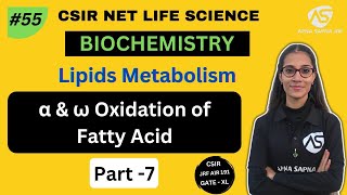 Alpha and Omega Oxidation of fatty acid  Biochemistry  NET LIFESCIENCE [upl. by Mungovan]