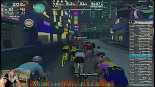 Zwift Race Community Racing Coalition Neokyo AllNighter [upl. by Franek]