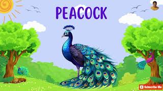 Peacock song for kids  uncle yellow [upl. by Tumer120]