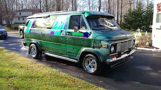 HotRodHarrys 1977 Chevy Van Metal Flake PaintCragar SS Wheels [upl. by Hsemar705]