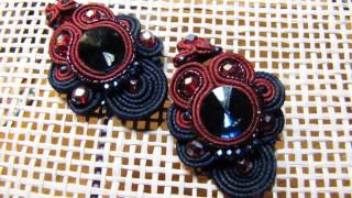 Сутажные серьги  мастеркласс \ Soutache earrings  video tutorial [upl. by Drahser]