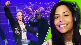 Reacting to EMINEM Concert in Fortnite  First Look at Chapter 5  Chica [upl. by Merari633]