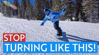 5 Tips to Go Beyond Beginner Snowboard Turns [upl. by Coh]