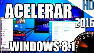 Como Acelerar Windows 81 Al Maximo Nuevos Métodos 2016 Sin programas [upl. by Akenaj]