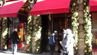 Christmas Windows at Cartier  5th Avenue Midtown [upl. by Aicirpac]