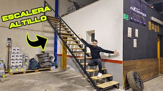 REFORMANDO el TALLER de CX SOUND COMO fabricar una ESCALERA para ALTILLO💥 [upl. by Sivad]