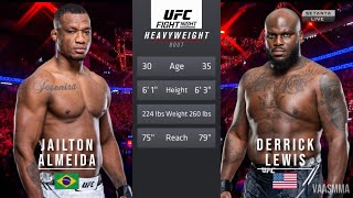 JAILTON ALMEIDA VS DERRICK LEWIS FULL FIGHT UFC FIGHT NIGHT 231 [upl. by Sadirah405]