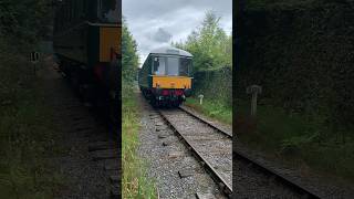 W55006 approaching Ravenstor 🚆📹 trains ecclesbournevalleyrailway class122 dmu dieselgala [upl. by Llerruj]