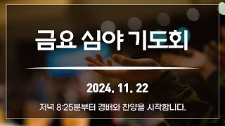 정신교회 2024년 11월 20일 실시간 수요예배 [upl. by Gaige]