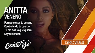 Anitta  Veneno Lyric Video  CantoYo [upl. by Ahsenhoj]