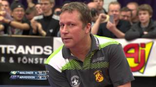 JanOve Waldners last games ever Pingisligan 20160211 [upl. by Naujal881]