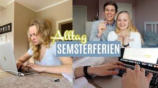 Alltag in Semesterferien Wohnungsbesichtigung Hausarbeit schreiben Video drehen  Miss Aliana [upl. by Amlet]