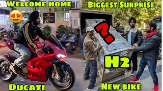 Ducati ke sath GHAR aya ek bada Surprise 😍 New Ninja H2  😱 Box Pack  Any Guess [upl. by Lorrin]