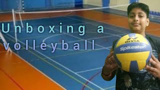 Unboxing Nivia Spikester volleyball and review with a test mach [upl. by Rekyr]