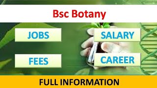 BSc Botany course details HindiBsc Botany jobs career scope [upl. by Noitsuj818]