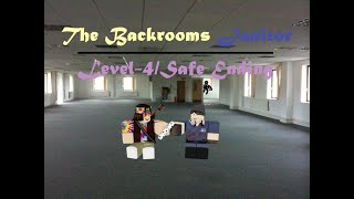 The Backrooms Janitor Level 4 Level Walkthrough  Safe Ending [upl. by Ishii]