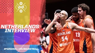 Netherlands 🇳🇱 Men Olympic Team  Interview  3x3 Basketball [upl. by Nwahsud281]