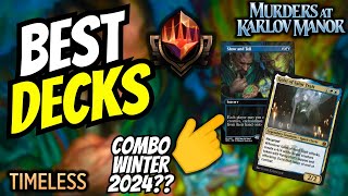 BEST MTG Timeless Best of One Decks to reach Mythic Rank  MTG Arena Guide [upl. by Gorlin7]