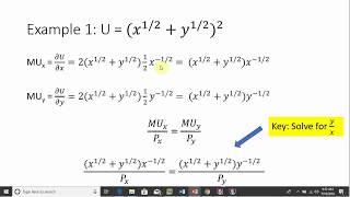 Consumer Utility Functions Calculating the Elasticity of Substitution [upl. by Melesa]