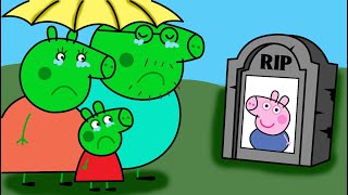 George RIP Everyone is Sad and Crying  Peppa Pig Fanmade Coloring Story [upl. by Noyes]