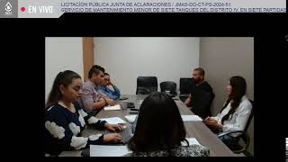 LICITACÍON PÚBLICA JUNTA DE ACLARACIONES  JMASDOCTPS202451 [upl. by Chor]