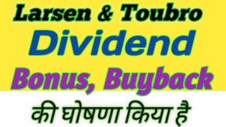 Larsen amp Toubro Share Latest News Today  LampT Share Analysis Target 🎯 Dividend [upl. by Ossy954]