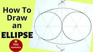 Drawing an Ellipse  General Method of Constructing an Ellipse [upl. by Adaliah]