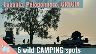 5 spot imperdibili 🏕️ campeggio libero Peloponneso GRECIA [upl. by Enilegnave]