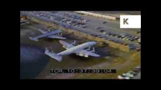 1950s Idlewild Airport New York Aerials and Passengers Disembarking [upl. by Sokem]