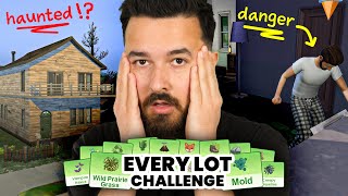 I tried to play The Sims with every lot challenge again Part 1 [upl. by Nosloc]