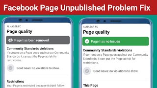 Facebook Page Unpublished Problem Solve। How to Fix Facebook Page Unpublished Problem [upl. by Eaton]