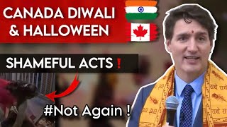 Shameful Acts on DiwaliHalloween in Canada 2024 🇨🇦 [upl. by Alicec813]