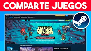 Como COMPARTIR JUEGOS en Steam 2024 [upl. by Thorvald358]