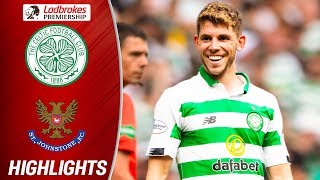 Celtic 70 St Johnstone  Christie Nets HatTrick In Thumping Win  Ladbrokes Premiership [upl. by Onaireves]