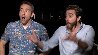 Ryan Reynolds amp Jake Gyllenhaal  HILARIOUS interview for LIFE film [upl. by Bunde]