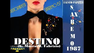 14 Destino Fausto Papetti Saxremo 87 Il meglio Del festival di Sanremo 87 [upl. by Mcgaw]