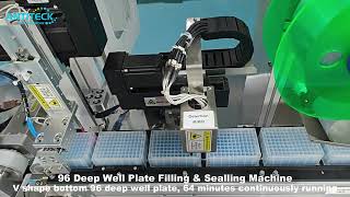 96 Deep Well Plate Filling and Sealing Machine 64 mins Continuously Running  Deep Well Plate V [upl. by Belda699]