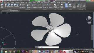 AutoCAD 3D Fan Basic Beginner Training 3D modeling [upl. by Garzon795]