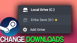 How To Install Games on Your Second Drive Steam [upl. by Aneles]
