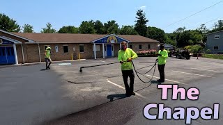 Professional Parking Lot Sealcoating  The Chapel [upl. by Bowlds]