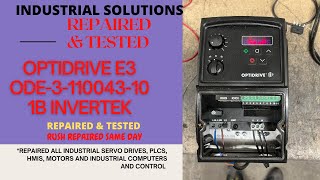 OPTIDRIVE E3 INVERTEK DRIVE ODE3110043101B REPAIRED amp TESTED 110115V 1HP 43A [upl. by Schreiber]